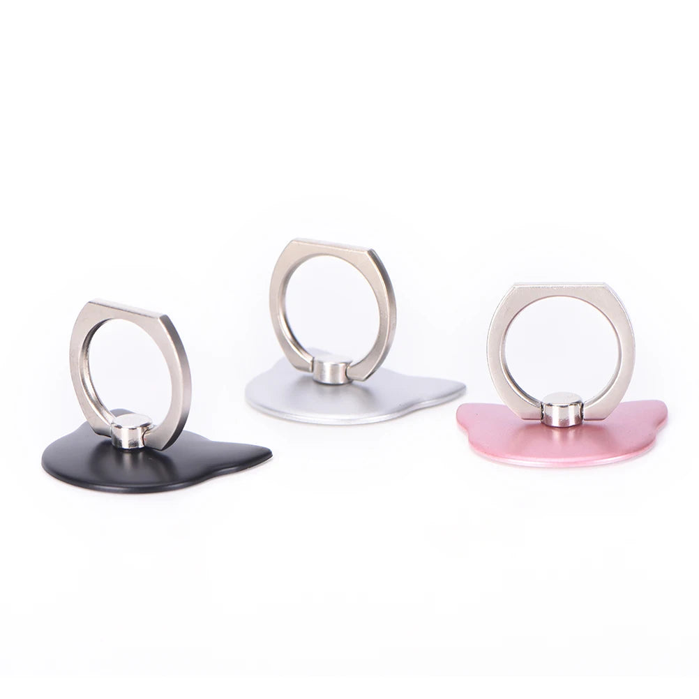Universal Finger Ring Mobile Phone Smartphone Holder Metal Hand Stand Holder Desk Car For Smart Phone IPAD MP3 Car Mount Stand