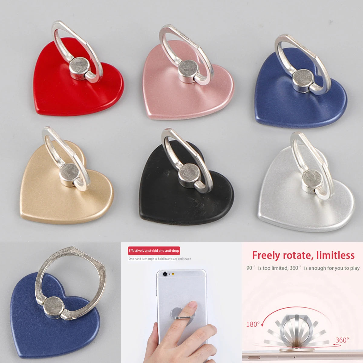 Finger Ring Mobile Phone Smartphone Stand Holder For IPhone 7plus X 6S Plus For Samsung/HUAWEI Smart Phone MP3 Car Mount Stand