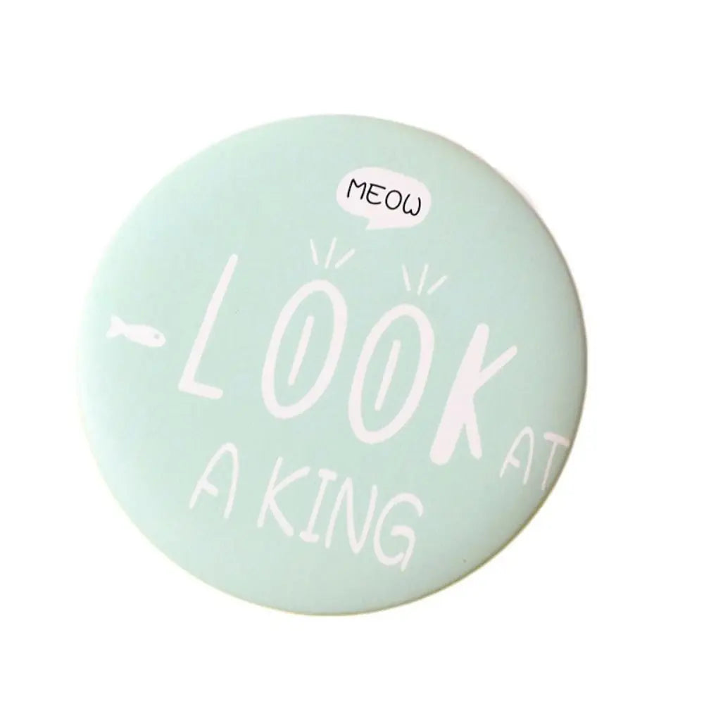 Cute Cartoon Dog Strawberry Panda Letter Small Makeup Mirror Portable Women Girls Makeup Round Mirror Compact Single-sided