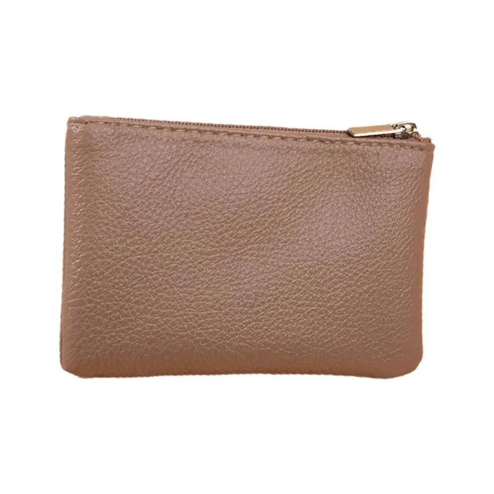 Women Wallet Mini Short Lychee Pattern Faux Leather Cards Holder Smooth Zipper Slim Wallet Coin Purse Money Case Shopping Use