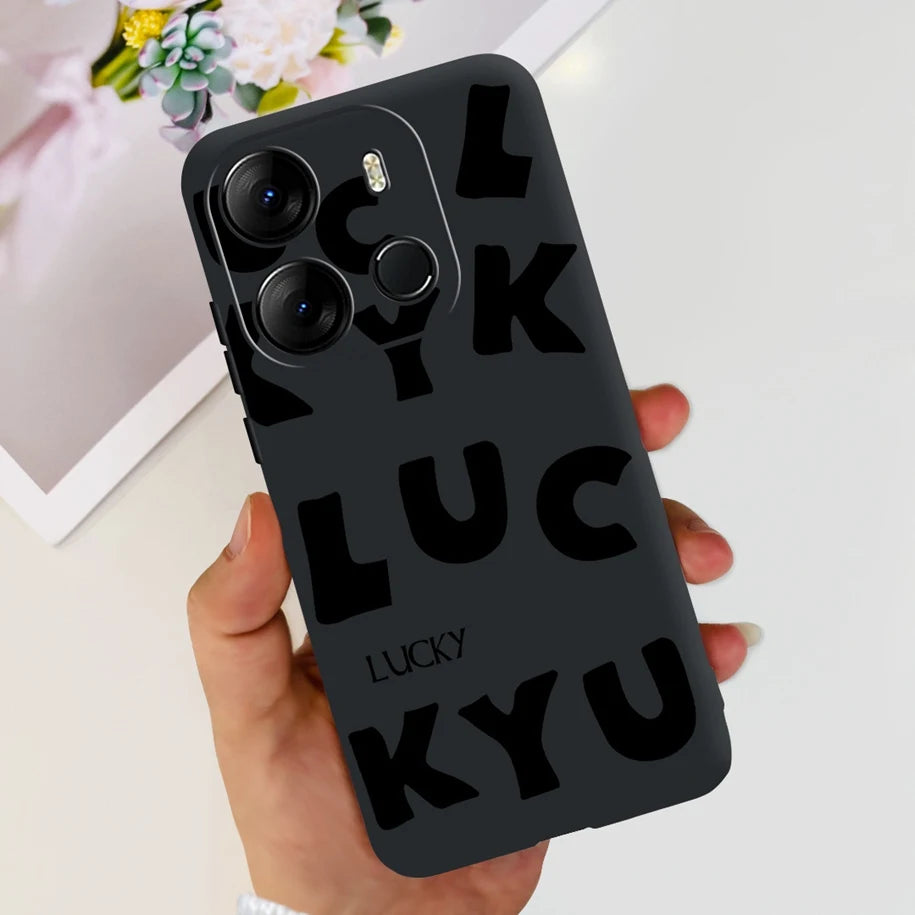 For Infinix Smart 7 HD Case Smart 7 Plus Soft Silicone Cover for Infinix Smart7 HD Capa Smart7hd Phone Cases Cute Dinosaur Funda