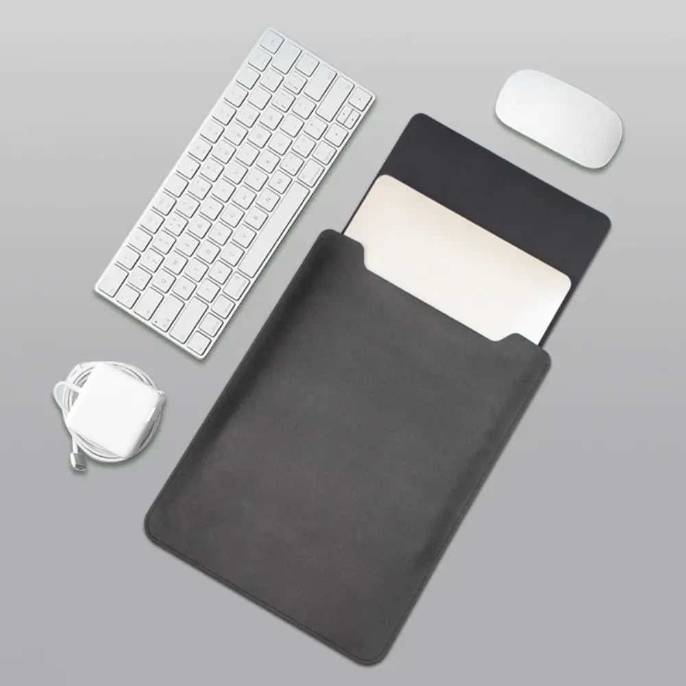 Multiple Sizes Laptop Sleeve Case Ultra Thin PU Leather Cover Shockproof Notebook Bag Protective Pouch for HP/Dell/Surface