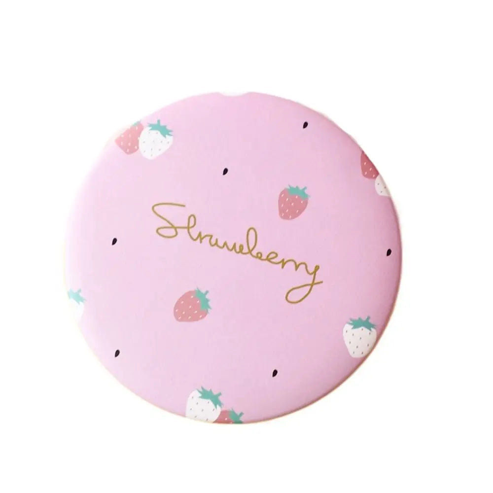 Cute Cartoon Dog Strawberry Panda Letter Small Makeup Mirror Portable Women Girls Makeup Round Mirror Compact Single-sided