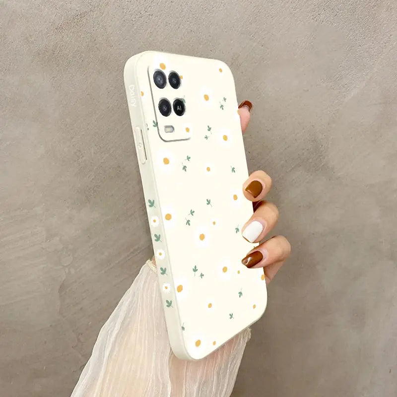 Deciduous Daisies Phone Case For OPPO A54 A74 A57 A96 A76 A36 A95 A12 A15 A15S A16 A16K A9 A5 2020 Reno 8 8Z 7 7Z 6 5 F9 4G 5G