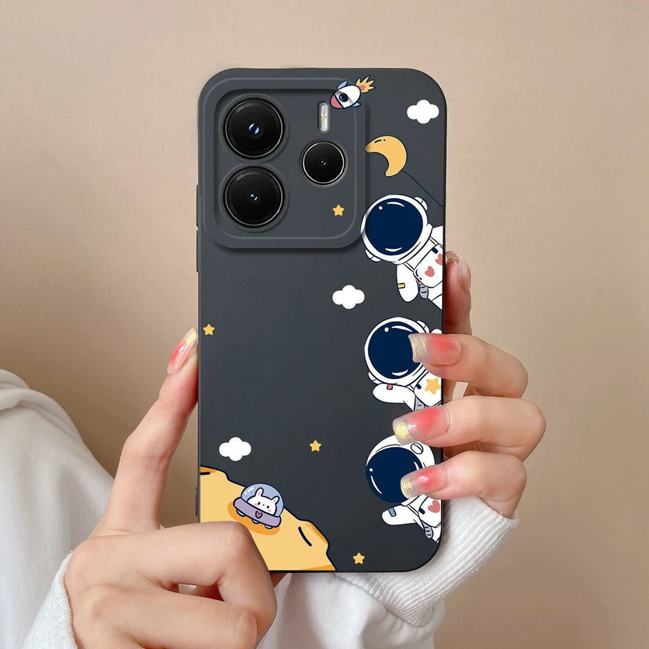 Case For Redmi Note 14 Pro Plus 4G 5G Pretty Sweet Girls Silicone Soft Protective Cover For RedmiNote14 14Pro Plus Fundas Bumper