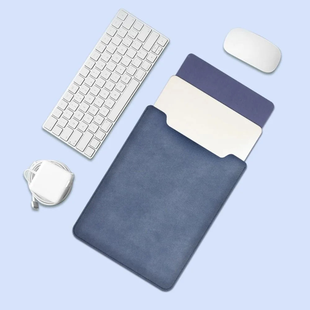 Multiple Sizes Laptop Sleeve Case Ultra Thin PU Leather Cover Shockproof Notebook Bag Protective Pouch for HP/Dell/Surface