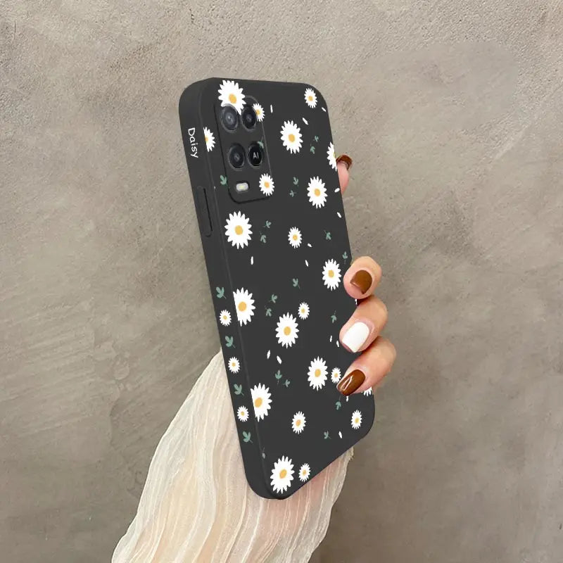 Deciduous Daisies Phone Case For OPPO A54 A74 A57 A96 A76 A36 A95 A12 A15 A15S A16 A16K A9 A5 2020 Reno 8 8Z 7 7Z 6 5 F9 4G 5G