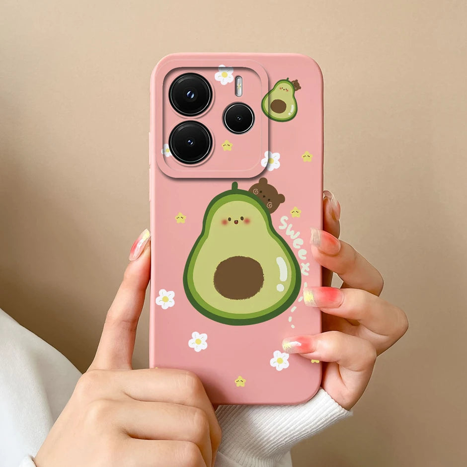 Case For Redmi Note 14 Pro Plus 4G 5G Pretty Sweet Girls Silicone Soft Protective Cover For RedmiNote14 14Pro Plus Fundas Bumper