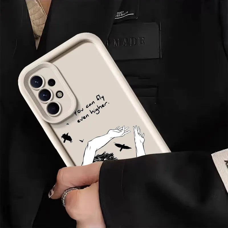 Haikyuu Karasuno Volleyball Anime Case For Samsung Galaxy A55 5G A54 A35 A53 A52 A34 A12 A13 A14 A15 A16 A25 A32 A33 Phone Cover