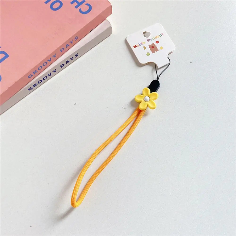 Strap Hanging Rope Phone Charms Keys Short Rope Mobile Phone Lanyard Wrist Hand Lanyard Phone Hanging Rope Flowers Phone Strap