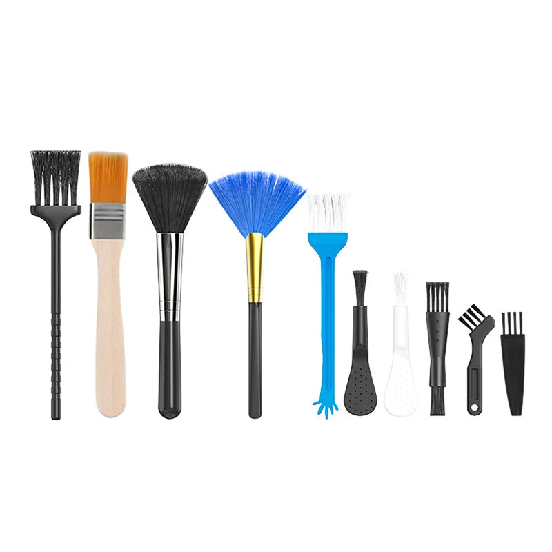 PC Laptop Keyboard Cleaning Tools Brush Kit 10 Pcs Small Tools Car Phone Dust Brushes Dust Cleaner Accessories Shaver Household