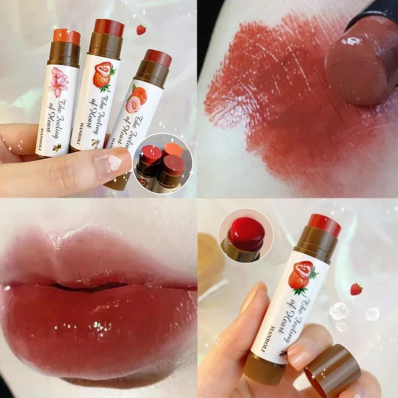 3 Colors/set Lipstick Lip Nourishing Lip Tint Lips Makeup Watery Lipgloss Lasting Moisturizing Colored Lip Balm Beauty Cosmetics