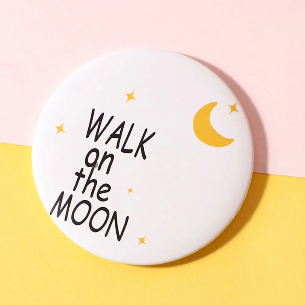 Cute Cartoon Dog Strawberry Panda Letter Small Makeup Mirror Portable Women Girls Makeup Round Mirror Compact Single-sided