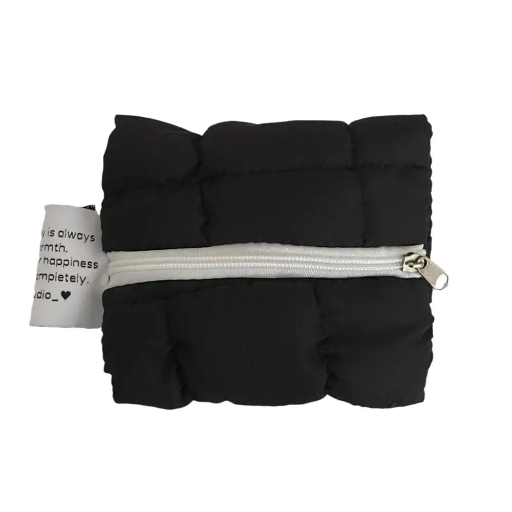 2025 Cute Mini Change Storage Bag Solid Color Cloud Pleated Coin Purse Portable Women's Earphone Coins Keys Wallet Cosmetic Bag