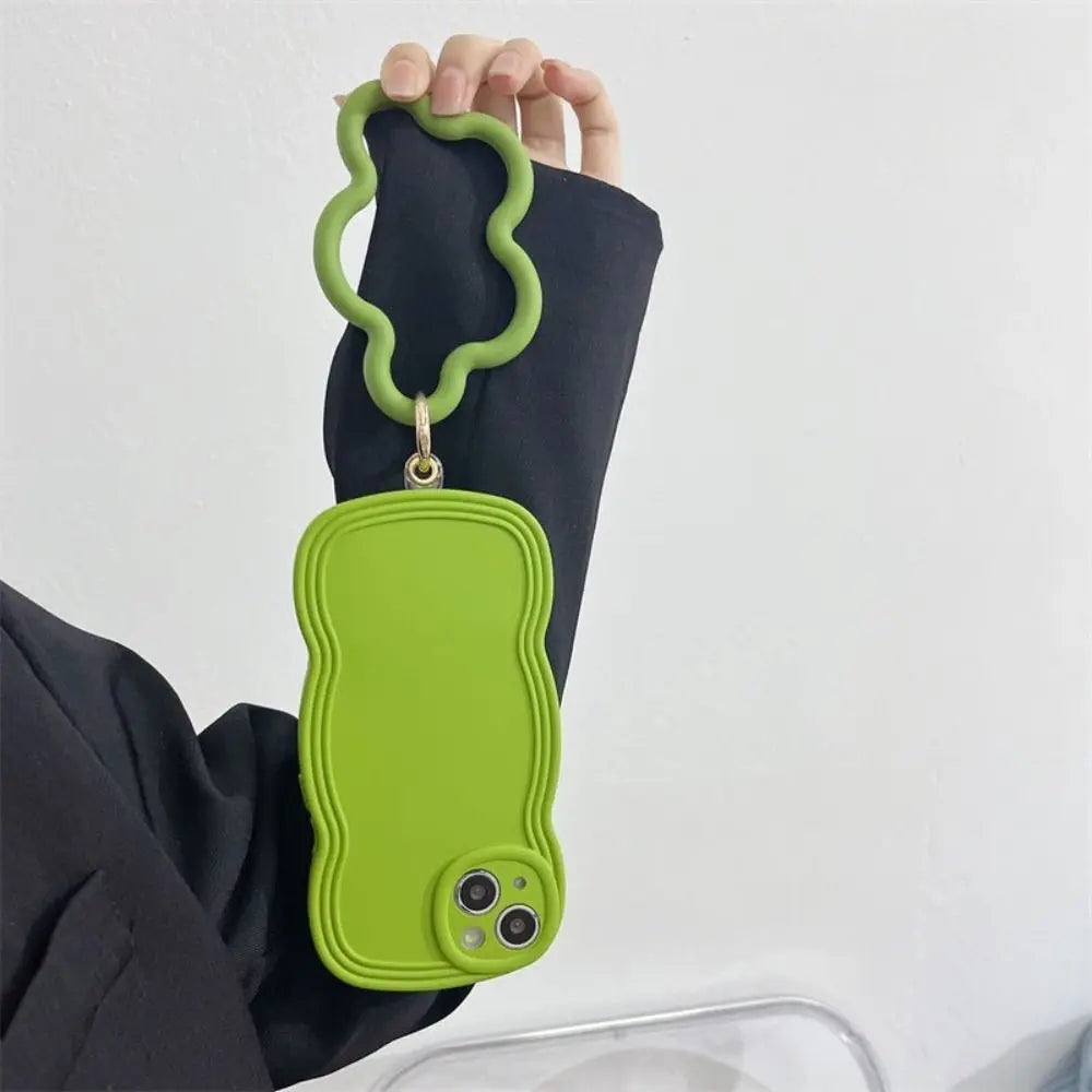 Silicone Mobile Phone Wristband Buckle Colorful Star Shaped Mobile Phone Straps Anti-fall Chain Phone Case Hanging Cord