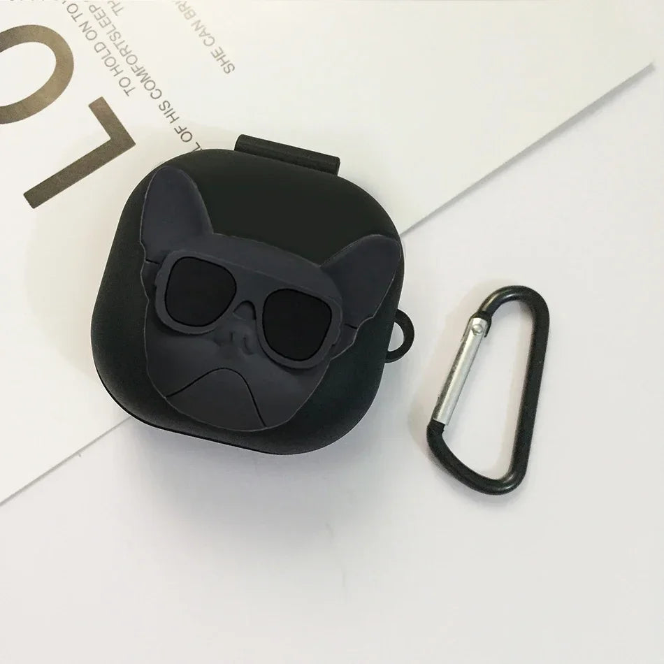 For moto buds/ buds+ Case Funny Cartoon dogs Case Silicone Wireless Bluetooth Earphone Case for moto buds+ cover