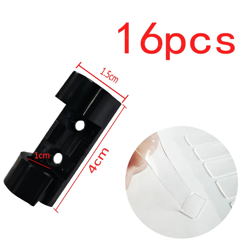 USB Cable Organizer Self Adhesive Cable Clips Data Line Winder Desktop Cable Management Clips Cord Holder Wall Wire Manager Clip