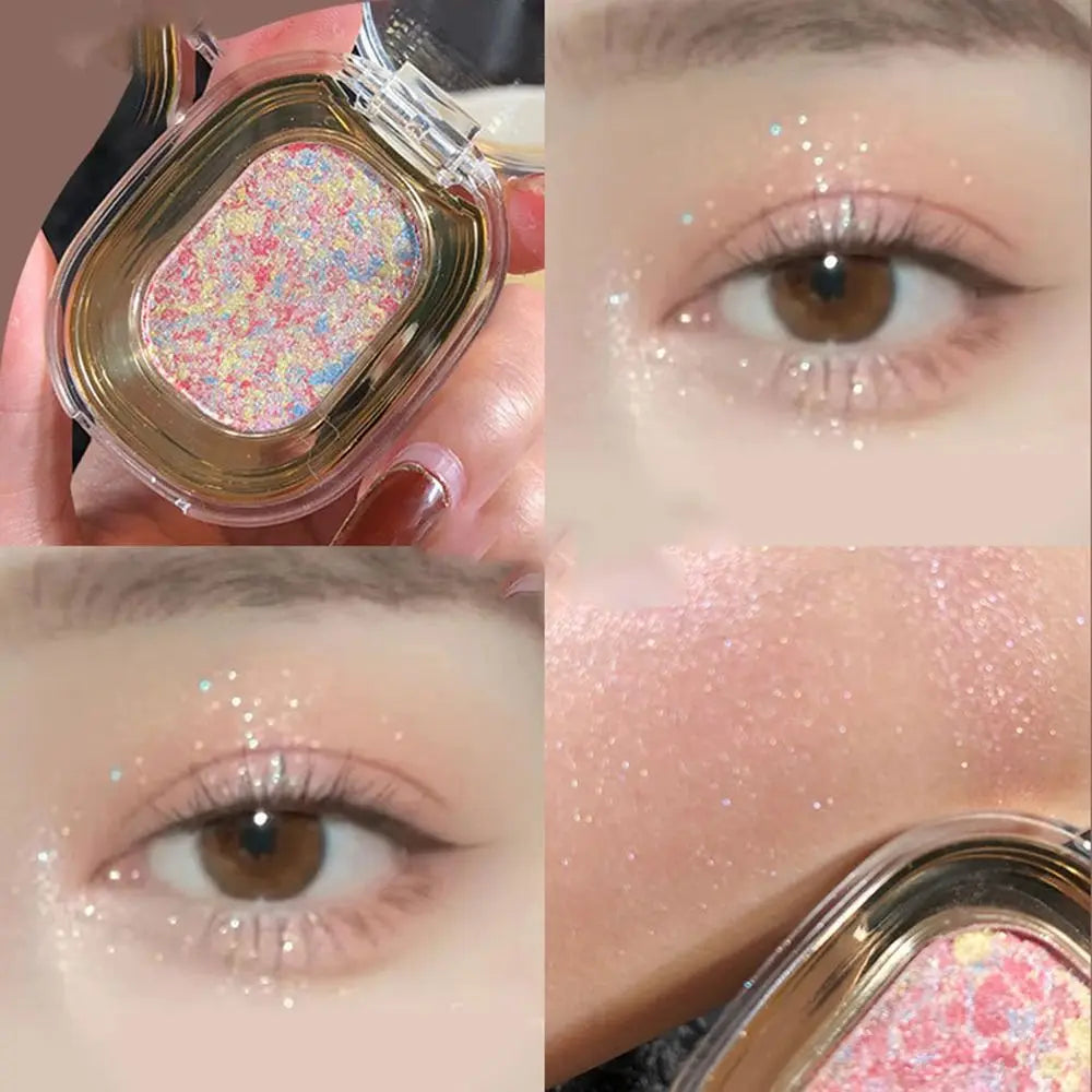 Smooth Monochrome Eyeshadow Waterproof Glitter Matte Eyeshadow Palette Long Lasting Low Saturation Eye Cosmetics Women