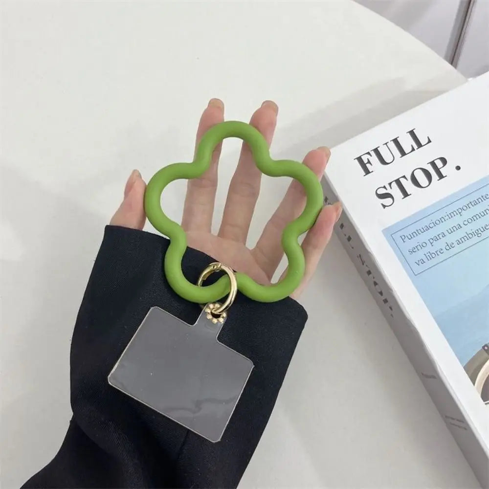 Silicone Mobile Phone Wristband Buckle Colorful Star Shaped Mobile Phone Straps Anti-fall Chain Phone Case Hanging Cord
