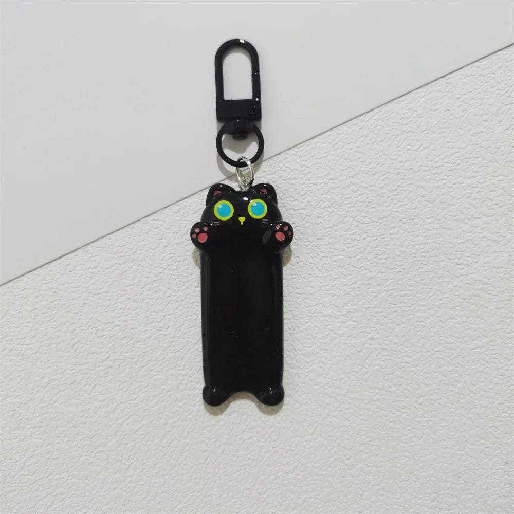 Kawaii Cartoon Cat Animal Backpack Pendants Key Chain Cute Seeking A Hug Cat Keychain Sweet Car Keyring for Children Gift
