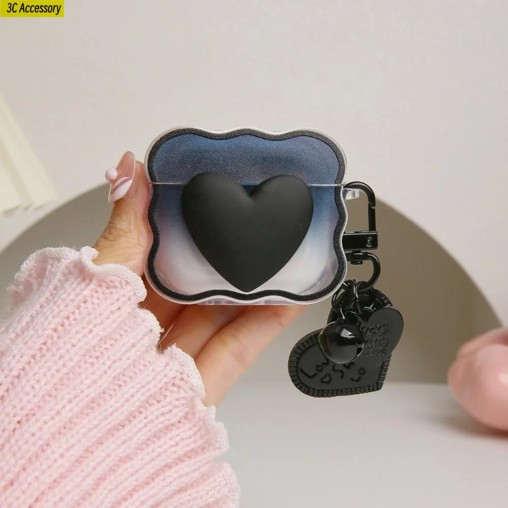 for airpod 4 case Cute 3D Bow Tie Design Shockproof Soft Clear TPU Kawaii Protector Cover for Women Airpods 4 Case with Keychain