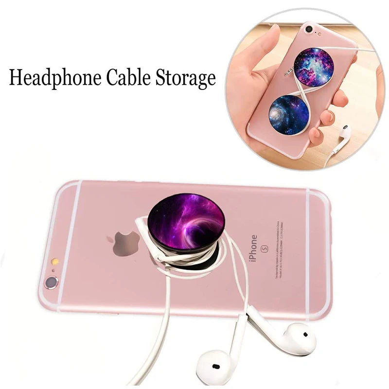 Popular Phone Holder Popping Pocket Socket Stand Colored Drawing Rotatable Expanding Ring Grip For Xiaomi iPhone 11 12 13 iPAD