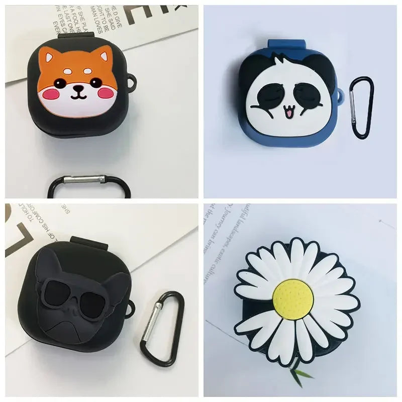 For moto buds/ buds+ Case Funny Cartoon dogs Case Silicone Wireless Bluetooth Earphone Case for moto buds+ cover