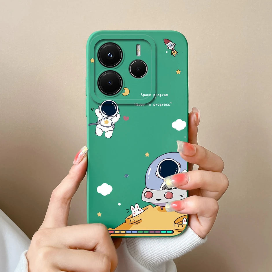 Case For Redmi Note 14 Pro Plus 4G 5G Pretty Sweet Girls Silicone Soft Protective Cover For RedmiNote14 14Pro Plus Fundas Bumper