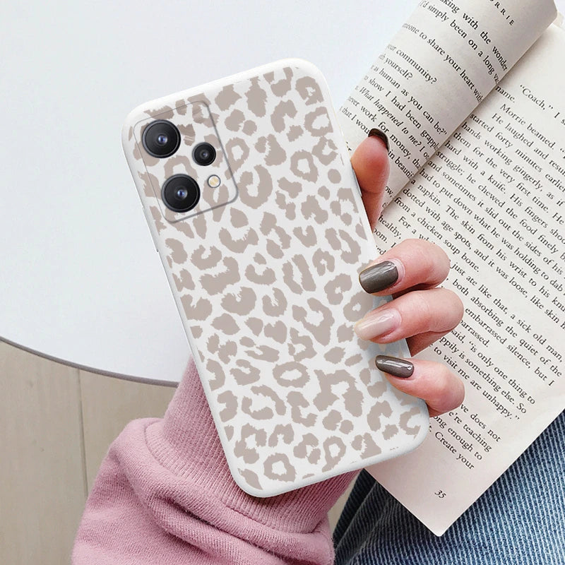 For Realme 9 4G Case 9 Pro Plus Cover Cute Heart Flower Back Cover Soft Silicone Protective Funda For OPPO Realme 9 Pro+ Shell