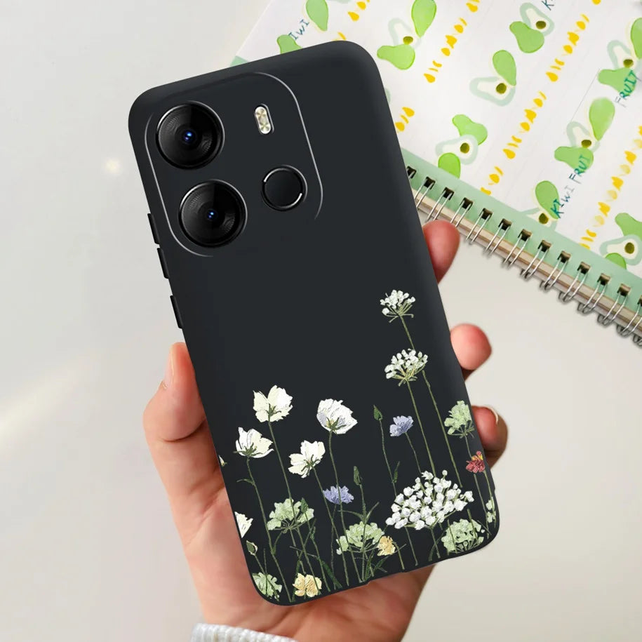 For Infinix Smart 7 HD Case Smart 7 Plus Soft Silicone Cover for Infinix Smart7 HD Capa Smart7hd Phone Cases Cute Dinosaur Funda