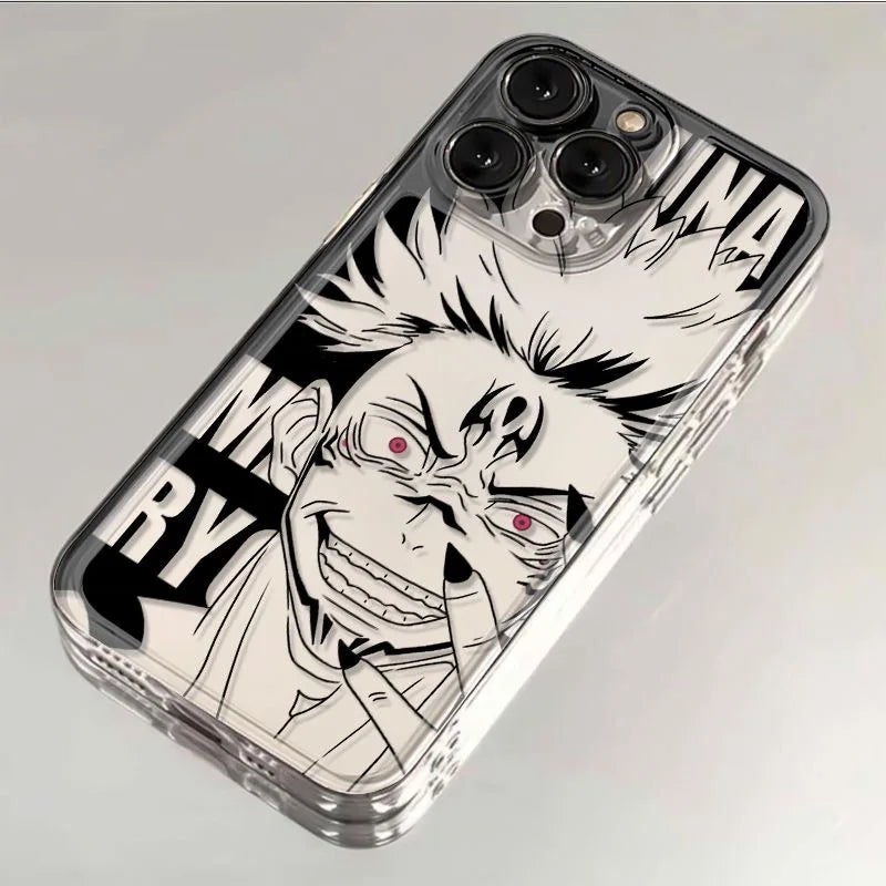 Anime Jujutsu Kaisen Cool Black Phone Case For TECNO CAMON 30 20 POVA 6 5 SPARK 10 Infinix Smart 8 7 Note Hot 40 30i 20i Pro 5G