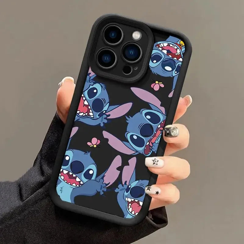 Stitch Casing For INFINIX SMART 8 7 6 Plus 5 NOTE 40 30 Pro 12 G96 5G TECNO SPARK 20 20C GO 2024 10 10C SMART8 Cartoon Soft Case