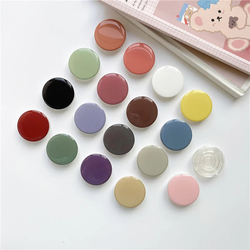 Popped Luxury Glossy Phone Sockets for iPhone 16 15 14 13 Grip Tok Phones Holder Finger Ring Stand for Xiaomi Huawei