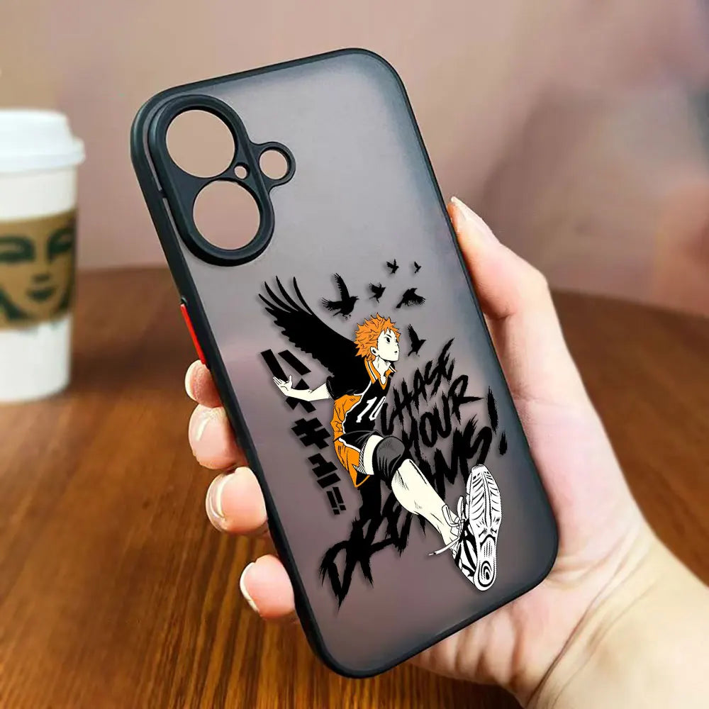 H-Haikyuu High School Volleyball Cover Matte Phone Case For Redmi A1 A5 10 10C 5A 5 6 7 8 8A 9 9T 9C 10A K20 K40 NOTE 7 8 Fundas