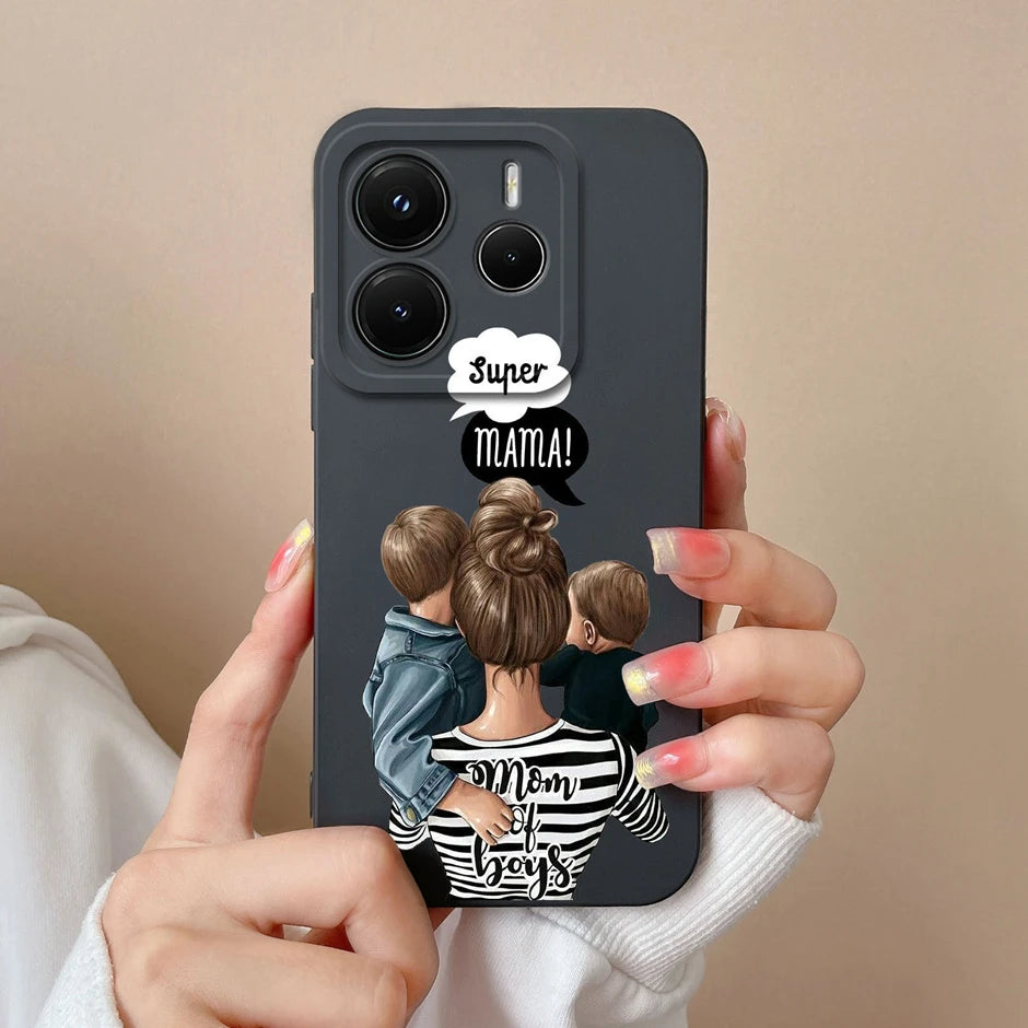 Case For Redmi Note 14 Pro Plus 4G 5G Pretty Sweet Girls Silicone Soft Protective Cover For RedmiNote14 14Pro Plus Fundas Bumper