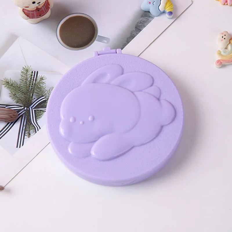 Makeup Mirror Comb Set Portable Rabbit - Shaped Compact Mini Mirror Cute Pocket Mirror