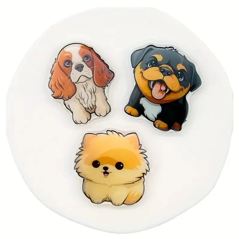 Cartoon Cute Animal Dog Expanding Stand Grip Mobile Phone Holder for IPhone 15 14 13 Samsung Pocket Socket Griptok Flip Bracket