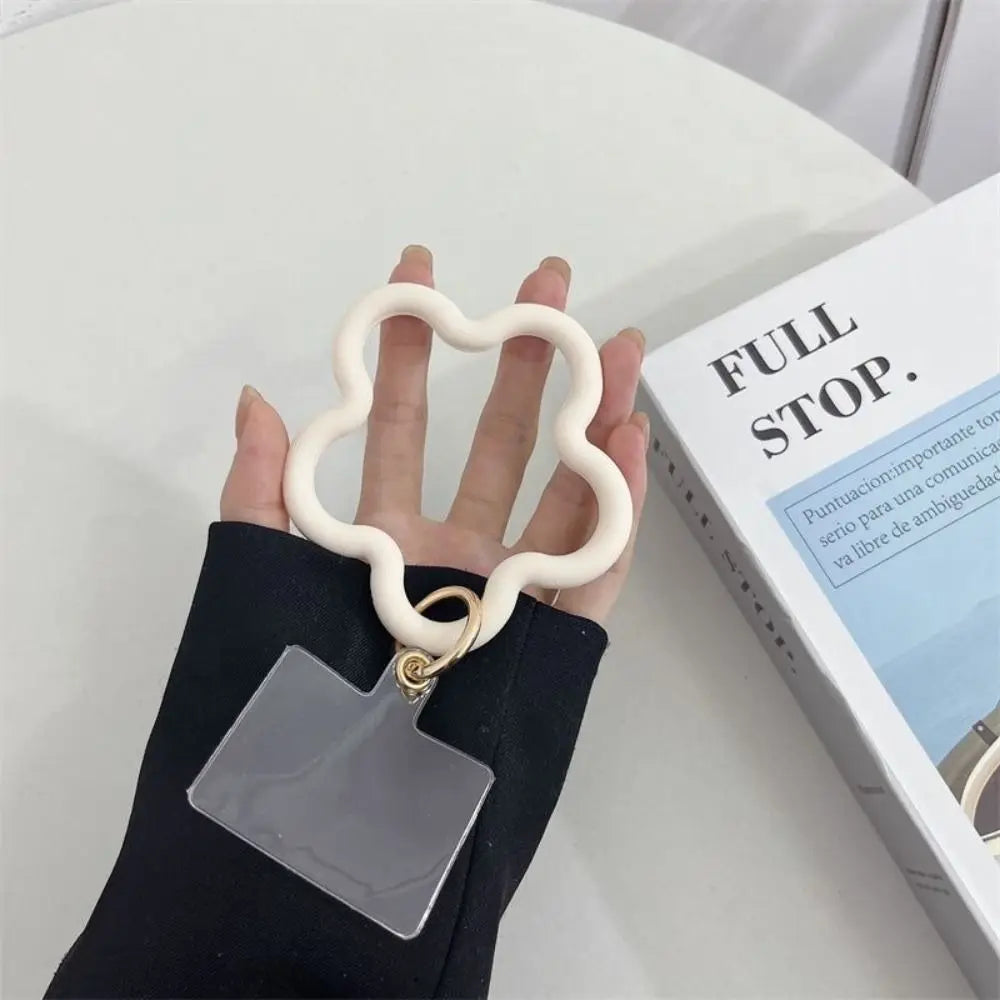 Silicone Mobile Phone Wristband Buckle Colorful Star Shaped Mobile Phone Straps Anti-fall Chain Phone Case Hanging Cord