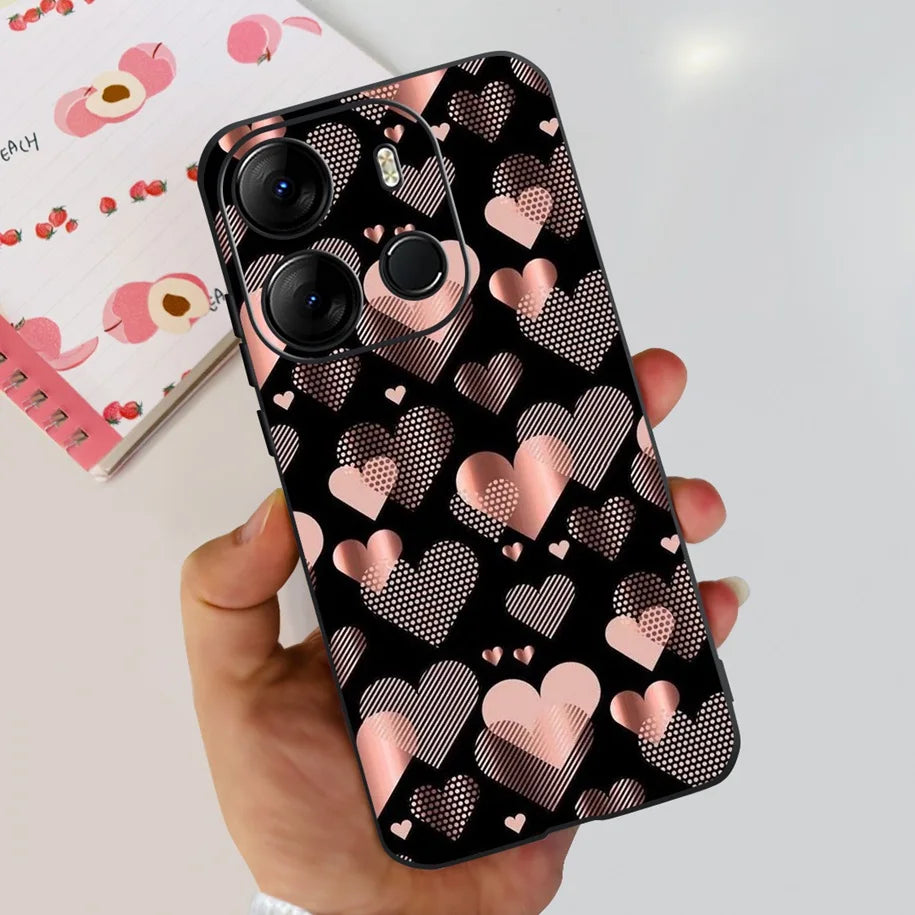 For Infinix Smart 7 HD Case Smart 7 Plus Soft Silicone Cover for Infinix Smart7 HD Capa Smart7hd Phone Cases Cute Dinosaur Funda