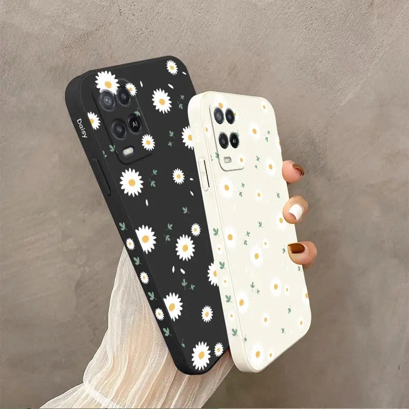 Deciduous Daisies Phone Case For OPPO A54 A74 A57 A96 A76 A36 A95 A12 A15 A15S A16 A16K A9 A5 2020 Reno 8 8Z 7 7Z 6 5 F9 4G 5G