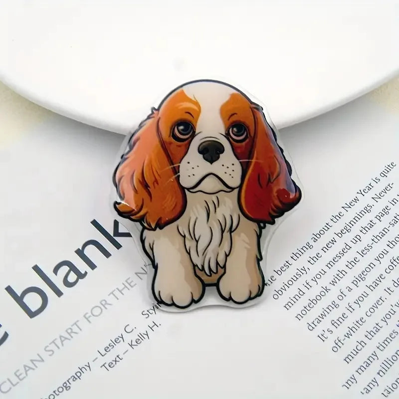 Cartoon Cute Animal Dog Expanding Stand Grip Mobile Phone Holder for IPhone 15 14 13 Samsung Pocket Socket Griptok Flip Bracket