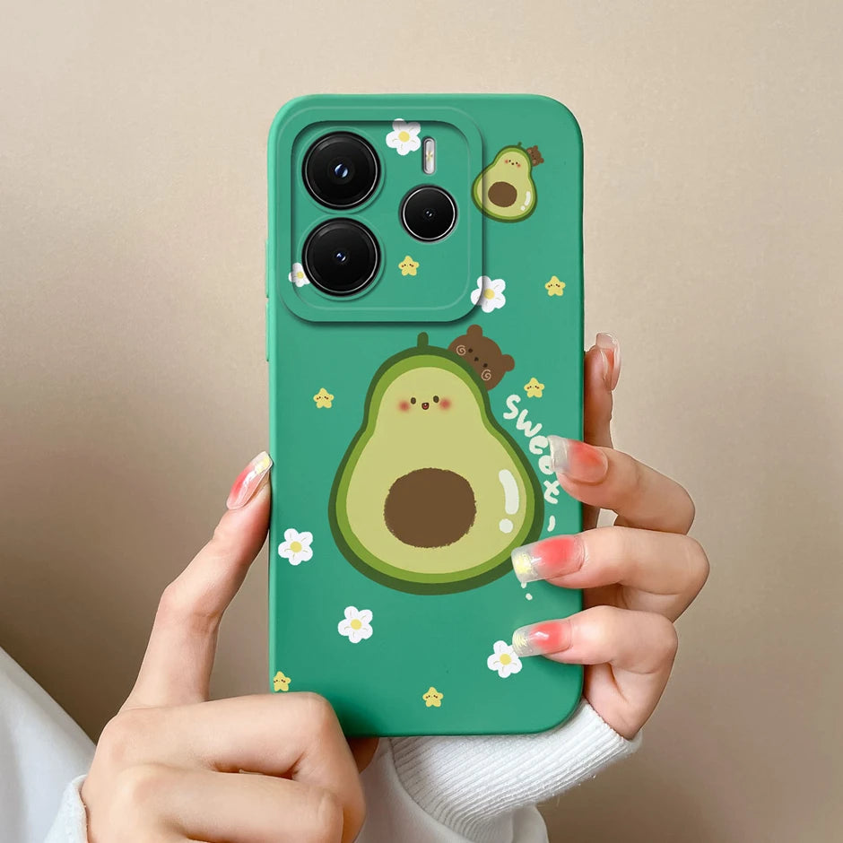 Case For Redmi Note 14 Pro Plus 4G 5G Pretty Sweet Girls Silicone Soft Protective Cover For RedmiNote14 14Pro Plus Fundas Bumper