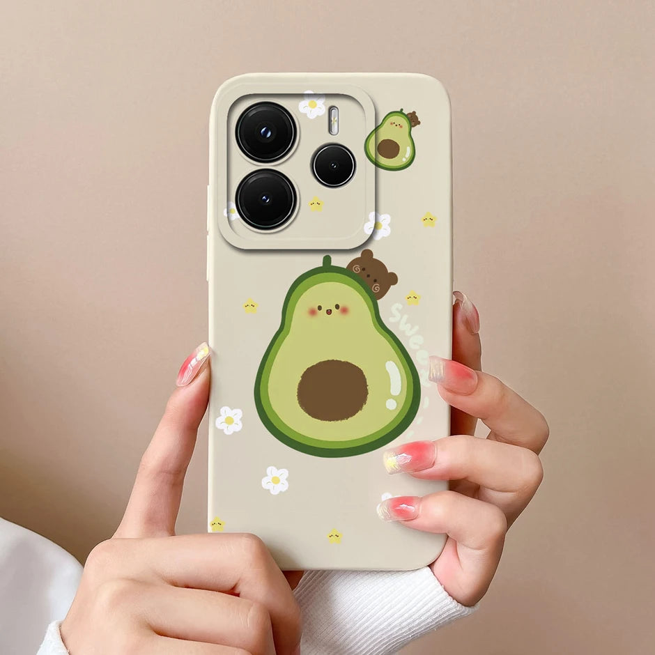 Case For Redmi Note 14 Pro Plus 4G 5G Pretty Sweet Girls Silicone Soft Protective Cover For RedmiNote14 14Pro Plus Fundas Bumper