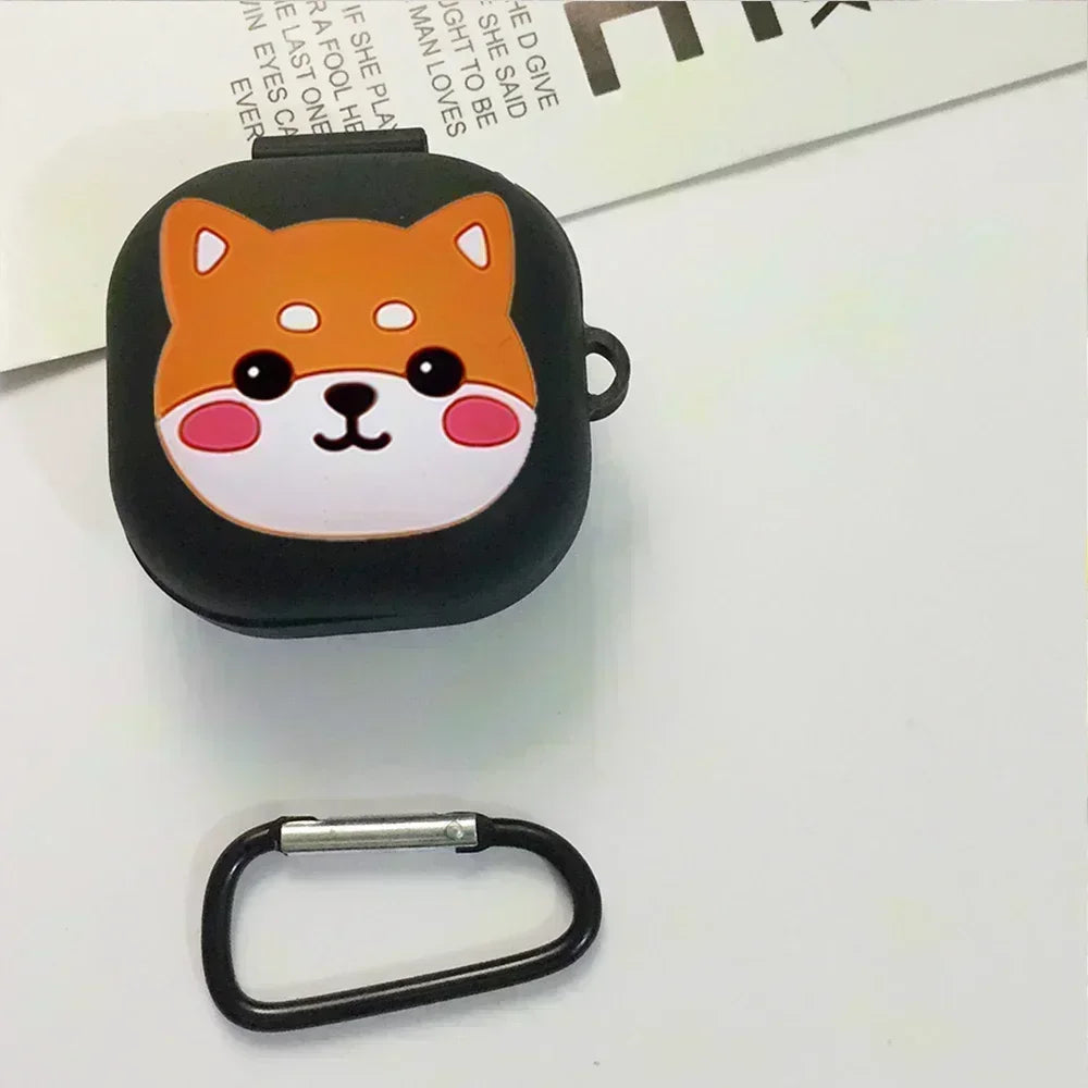 For moto buds/ buds+ Case Funny Cartoon dogs Case Silicone Wireless Bluetooth Earphone Case for moto buds+ cover