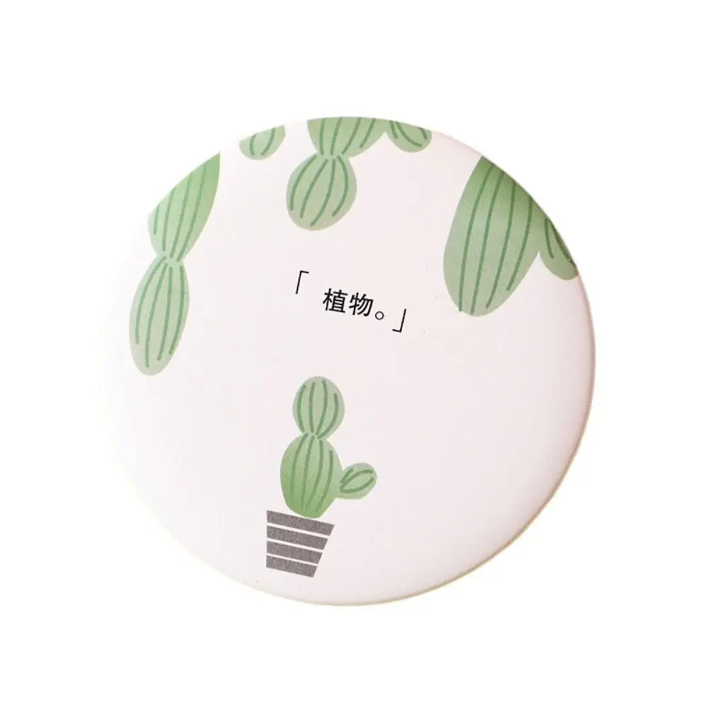 Cute Cartoon Dog Strawberry Panda Letter Small Makeup Mirror Portable Women Girls Makeup Round Mirror Compact Single-sided