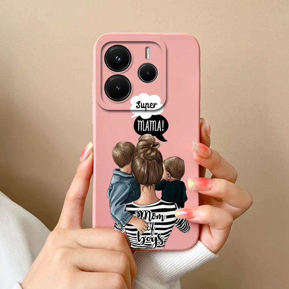 Case For Redmi Note 14 Pro Plus 4G 5G Pretty Sweet Girls Silicone Soft Protective Cover For RedmiNote14 14Pro Plus Fundas Bumper