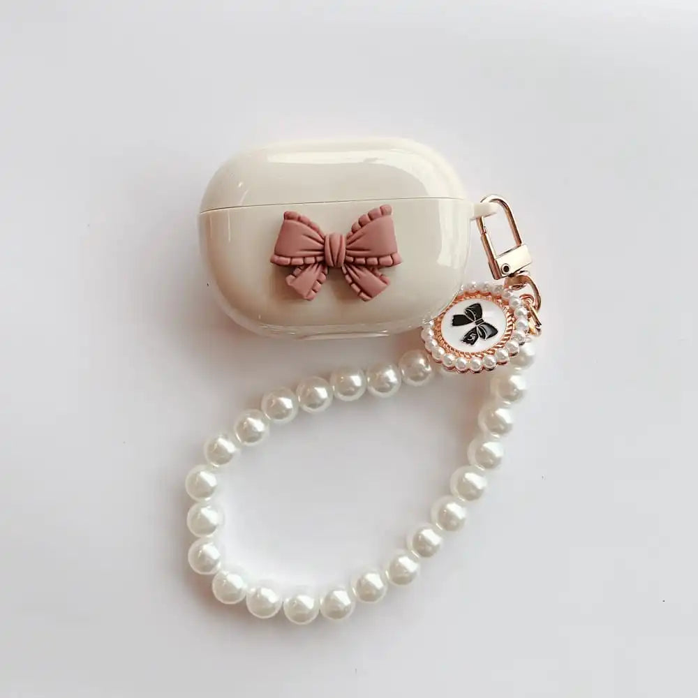 Hot Cute Cartoon Corgi Bow-knot Earphone Protective Case for Huawei Freebuds Pro 3 Hard Headphone Cover with Lovely Pendent
