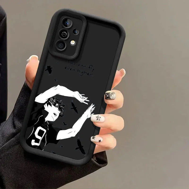 Haikyuu Karasuno Volleyball Anime Case For Samsung Galaxy A55 5G A54 A35 A53 A52 A34 A12 A13 A14 A15 A16 A25 A32 A33 Phone Cover