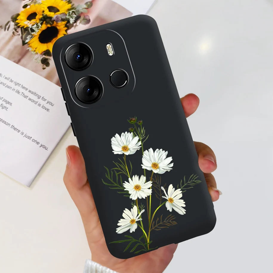 For Infinix Smart 7 HD Case Smart 7 Plus Soft Silicone Cover for Infinix Smart7 HD Capa Smart7hd Phone Cases Cute Dinosaur Funda