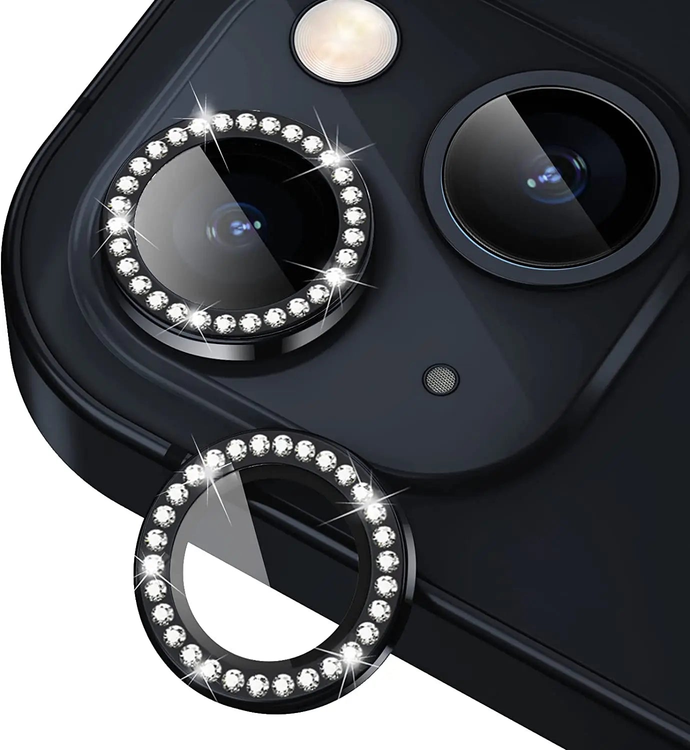 Diamond Glitter Camera Lens Protection For iPhone 16 Pro Max 16 Plus 15 Pro Max 14 Pro 16 Pro 15 Plus Glass Protector Accessory